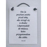 Tabliczka Oto ja posyłam anioła BDW4