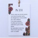 Tabliczka drewniana z Psalmem 131 NS2