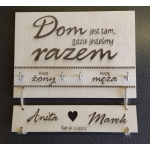 Zawieszka na klucze dla męża i żony