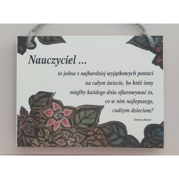 Tabliczka dla nauczyciela