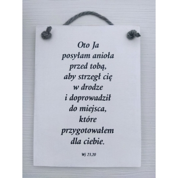 Tabliczka Oto ja posyłam anioła BDW4