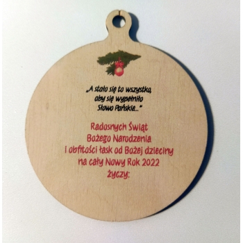 życzenia na bombce
