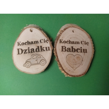 Plasterek brzozowy Kocham Cię Dziadku