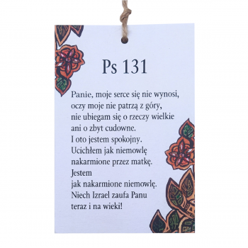 tabliczka ze Słowem Bożym