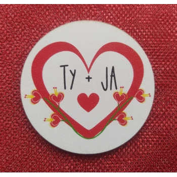 Ty + Ja  serce - magnes na walentynki