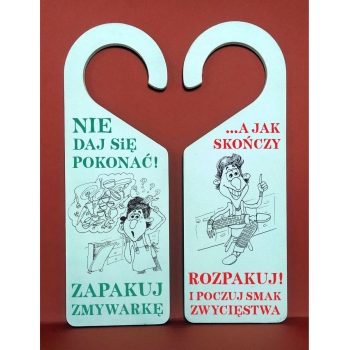 Zawieszka na zmywarkę Nie daj się pokonać / poczuj smak zwycięstwa